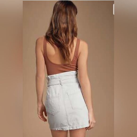 Free People Splendor in The Grass Skirt, Oatmeal, Off White Size 2 - Picture 5 of 14